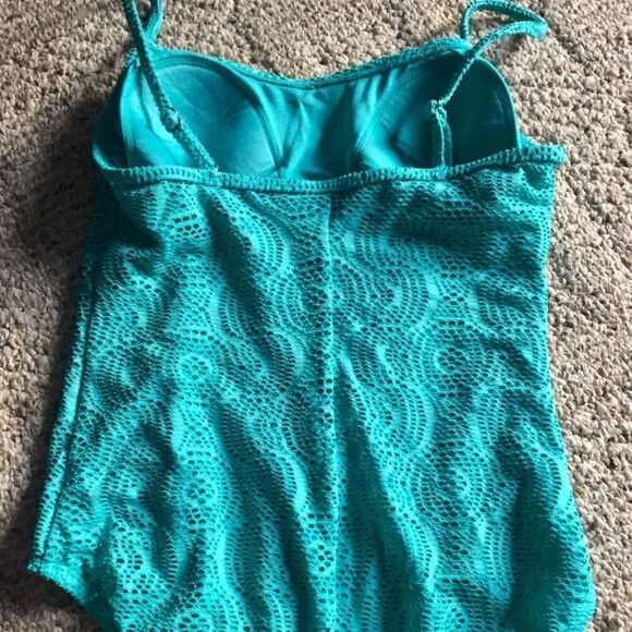 Beautiful swimsuit in aqua by Catalina - Picture 2 of 2